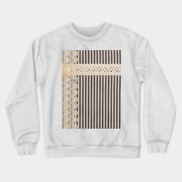 Pinstripe Crewneck Sweatshirt by LibrosBOOKtique